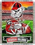 Georgia Bulldogs NCAA Woven Tapestry Throw (Home Field Advantage) (48x60)