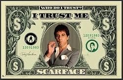 Scarface Money New Movie Framed 24x36 Poster Dollar Face