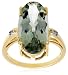 10k Yellow Gold Green Amethyst Ring
