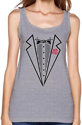 Women Tuxedodress Funny Hot Topic Tank Tops Gray