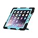 Ipad case, Afranker Ipad 2 case, Ipad 3 case, Ipad 4 Case Plastic Kid Proof Extreme Duty Dual Protective Back Cover with Kickstand Black/blue