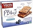 Van's Simply Delicious , Gluten Free Snack Bars, PB&J and Blueberry, 7.05 Ounce