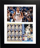 Dirk Nowitzki NBA Magnificent Framed Authentic Basketball Postage Collectible Sports Plaque 15 X 12