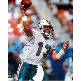 Dan Marino Hand Signed Throwing Action 16x20 Photograph