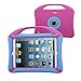 VAKOO iPad Mini 3 2 1 Case Kids Proof Shockproof Drop Proof Soft Silicone Portable Light Weight Handle Case Cover for iPad Mini 3, iPad Mini Retina Display and iPad Mini (Pink/Blue)