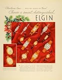 1936 Ad Elgin Wrist Watch Time Christmas Pocket Watches - Original Print Ad
