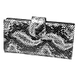 Hailey Jeans Co. Womens Shiny Snakeskin Print Clutch Wallet