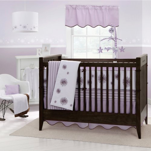 Bananafish Migi Pinwheel 4 pc Crib Bedding set in Lavender