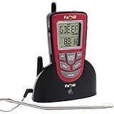 Famili FM-OT009 300ft Wireless BBQ Oven Grill Digital Meat Thermometer with Stainless Steel Probe