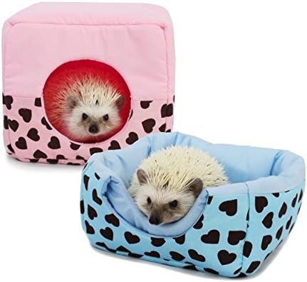 (mat_pink) Versatile Beds for Hedgehogs , Hamsters and Other Small Animals. Easy to Clean. Machine Washable. Water Washable. Hand-made.Hide out.