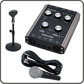 【DTM、「歌ってみた動画」等への音声入力に！】お手軽インターフェイスセット【TASCAM US-144MKII】(9757408261)