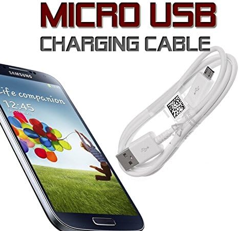 RVOUSA_Samsung Universal Micro USB Charging Data Cable for Samsung Galaxy S3 S4 Note 2 LG ETC - Non-Retail Package (White)