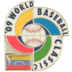 World Baseball Classic Venezuela 2009 World Baseball Classic Logo Pin with Flag