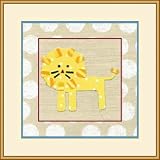 Katherine's Lion Framed Art Print by Chariklia Zarris,13.3 in. x 13.3 in. Framed