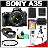 Sony Alpha SLT-A35 Translucent Mirror Technology Digital SLR Camera Body &  ....