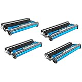 Speedy Inks - 4 Pack PC501 Compatible with Brother Fax Cartridge with Roll for use in Brother FAX 575 Fax printers