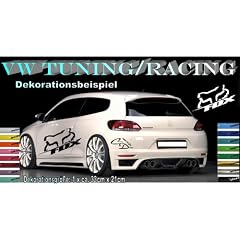 "VW-FOX"TUNING/RACING-Autoaufkleber-Aufkleber-Sticker. 16 Farben w�hlbar!