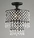 Jojospring Melinda 3-light Crystal Flush-mount Chandelier