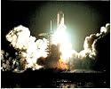 Nasa Early Morning Space Shuttle Launch Art Poster Print - 16" X 20"
