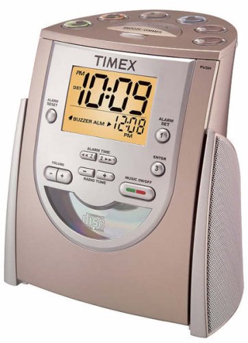 Timex CD/AM/FM Clock Radio with MP3 Line-In T622H