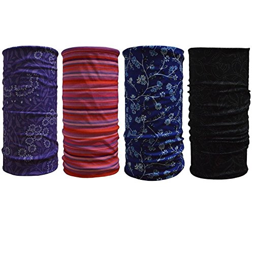 4 Count Double Dry Headwears,Moisture Wicking Balaclava