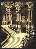 The Opera House, the grand staircase, Paris, France wall sized print (photochrom) photochrome , 8x10
