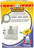 Top Filter - 67541 - Sac Aspirateur Microsafe en Non-Tissé pour Elcotec Fakir