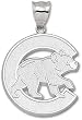 Chicago Cubs "C" W/ Bear Giant Charm/Pendant -14K/10K, Stainless Steel or Gold Plated
