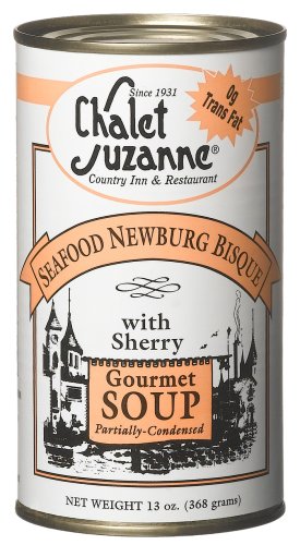 Chalet Suzanne Seafood Newburg Bisque Semi-condensed, 13-Ounce Cans (Pack of 6) by Chalet Suzanne