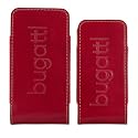 Ledertasche Twin von bugatti passend zu LG Electronics KF600, KF 600, Leder Tasche, rot
