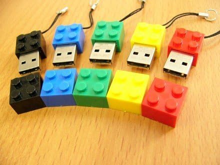 Lego Style 4GB USB Drive BLUE