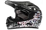 Diamondback Full Face MTB Helmet Playing Card Design Silver