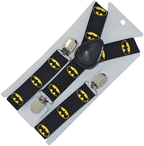 Kids and Baby Elastic Adjustable 1 inch Suspenders 19 Bat F