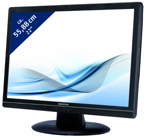 Medion Akoya E54001 56 cm (22 Zoll) LCD Monitor VGA, DVI (Kontrast 1001:1, 5ms Reaktionsze Preisvergleich