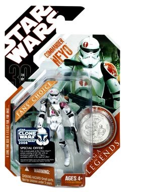 51TrPotKuuL Star Wars 30th Anniversary Saga 2007 Legends Action Figure Commander Neyo