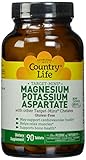 Country Life Magnesium - Potassium Aspartate Target-Mins, 90 Tabs