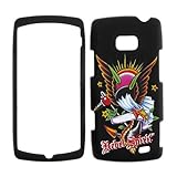 LG VS740 Ally -Rebel Spirit Bald Eagle Sun with rubberized finish Design Cover Case Faceplates Front & Back