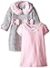 Blueberi Boulevard Baby Girls' Fur Coat Dress Set