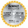 DEWALT DW9052 5-3/8-Inch 30 Tooth Aluminum and Non-Ferrous Metal Cutting Saw Blade with 5/8-Inch Arbor