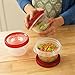Rubbermaid TakeAlongs Twist & Seal Food Storage Containers, 2 Cup, 3 Count