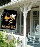 Large House Flag Banner Georgia Tech Yellow Jackets