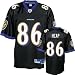 Todd Heap Black Reebok NFL Premier Baltimore Ravens Jersey - XX-Large