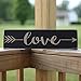 Cedar & Main Love Arrow Primitive Style Decorative Wood Sign