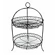Plate Rack with 2-Tiers - Black