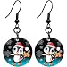Black Titanium Christmas Penguin Earrings