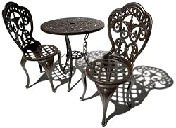 Strathwood Cast Aluminum Garden Bistro Set