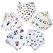 Honeyhome Baby Bandana Drool Bibs for Boys 5- Pack with Snaps -Soft Absorbent Bibs- Cute Burp Cloths Gift for Drooling,Feeding and Teething Baby Boys-Boys Gifts