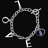 MLB Touch by Alyssa Milano Boston Red Sox Ladies Love Chain Charm Bracelet