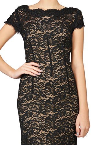 ML Monique Lhuillier Breathtaking Scalloped Lace Evening Gown Dress