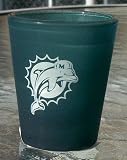 Miami Dolphins Color Frost 2 oz Shot Glass NFL Boelter